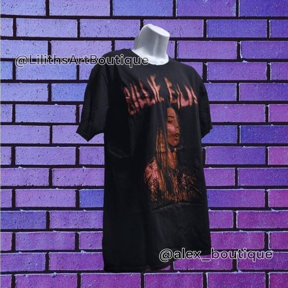 Billie Eilish Unisex Tee shirt(L003)Size L for Men/Women - Picture 2 of 6